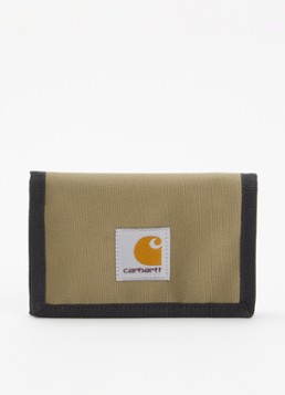 Carhartt WIP Heren Alec portemonnee van canvas in de kleur Mosgroen, maat: OS