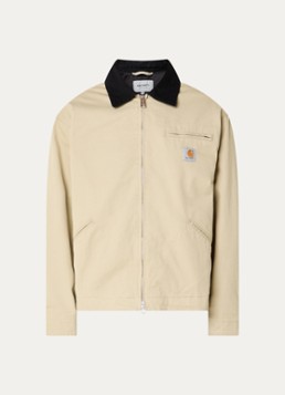 Carhartt WIP Heren OG Detroit jack met logo en steekzakken in de kleur Vanillegeel, maat: M