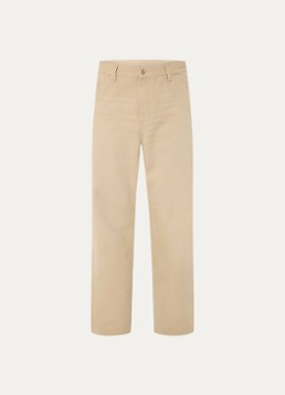 Carhartt WIP Heren Straight leg jeans met steekzakken in de kleur Beige, maat: 32