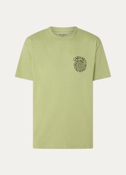 Carhartt WIP Heren Spirals T-shirt met print in de kleur Lichtgroen, maat: S