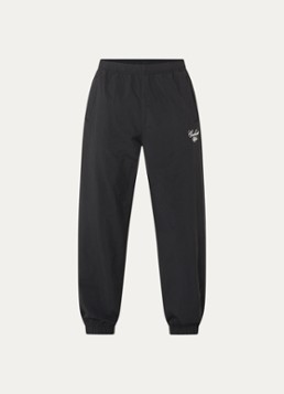 Carhartt WIP Heren Tapered fit trackpants met logo en steekzakken in de kleur Zwart, maat: L
