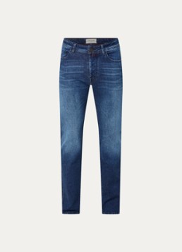 Jacob Cohën Heren Bard slim fit jeans met donkere wassing in de kleur Indigo, maat: 36