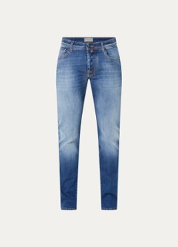 Jacob Cohën Heren Nick slim fit jeans met donkere wassing in de kleur Indigo, maat: 30
