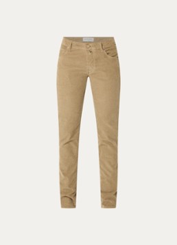 Jacob Cohën Heren Nick slim fit broek van corduroy in de kleur Zand, maat: 31