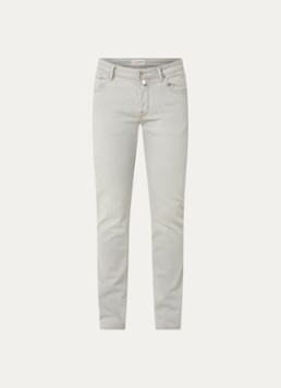 Jacob Cohën Heren Nick slim fit jeans met gekleurde wassing in de kleur Lichtgrijs, maat: 31
