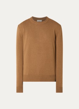Jacob Cohën Heren Fijngebreide trui in kasjmierblend in de kleur Oranjebruin, maat: XXL