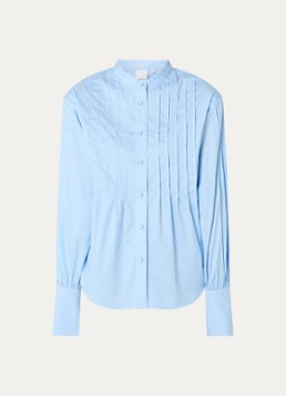 Josephine & Co Dames Bellamy blouse met structuur in de kleur Lichtblauw