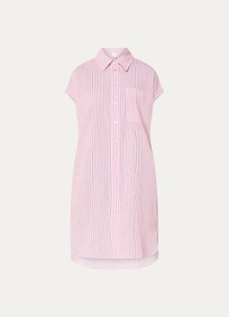 Josephine & Co Dames Bree midi blousejurk met streepprint in de kleur Roze
