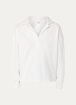 Josephine & Co Dames Bodi sweater met polokraag in de kleur Wit