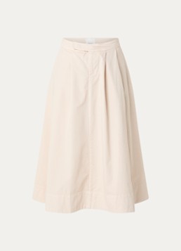 Josephine & Co Dames Bobby midi A-lijn rok met steekzakken in de kleur Beige