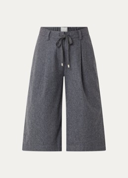 Josephine & Co Dames Camden high waist wide fit korte broek in de kleur Donkergrijs