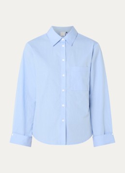 Josephine & Co Dames Leon blouse met borstzak in de kleur Lichtblauw