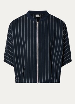 Josephine & Co Dames Benedict jack met streepprint in de kleur Donkerblauw
