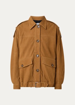 IRO Dames Barrie jack van lamsleer met ceintuur in de kleur Camel