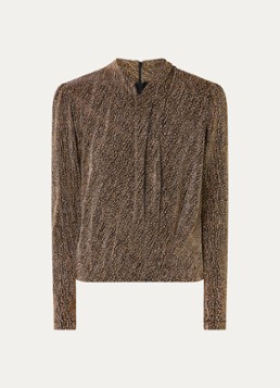 IRO Dames Ysane top met lurex en strass in de kleur Goud