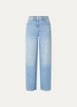 IRO Dames Ulyesse high waist wide leg jeans met lichte wassing in de kleur Indigo