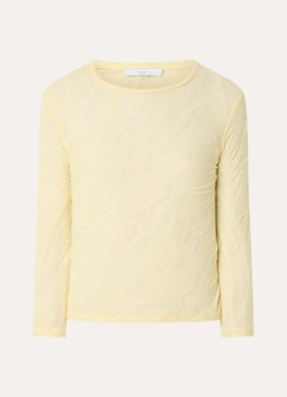 IRO Dames Gracelia longsleeve met structuur in de kleur Geel