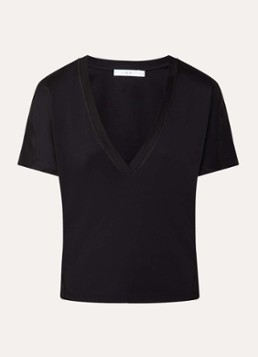 IRO Dames Celiane T-shirt met V-hals in de kleur Zwart