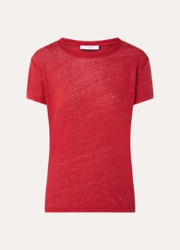 IRO Dames Third T-shirt met ronde hals in de kleur Rood