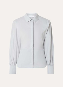 IRO Dames Janine blouse met stretch in de kleur Lichtgrijs