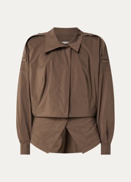 IRO Dames Elny jack met asymmetrische zoom in de kleur Lichtbruin