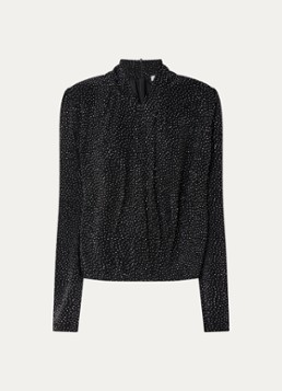 IRO Dames Ysane top met strass in de kleur Zwart