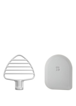 KitchenAid Deegklopper + deegschraper voor keukenmachine 5KSMPB5W Wit - Deal