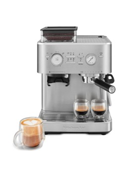 KitchenAid Halfautomatische espressomachine met koffiemolen Metallic - Deal