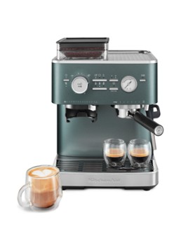 KitchenAid Halfautomatische espressomachine met koffiemolen Groen - Deal