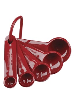 KitchenAid Maatlepel set van 5 Rood - Deal