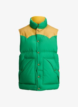 Ralph Lauren Heren Gewatteerde bodywarmer met steekzakken in de kleur Stem / Groen
