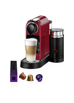 Krups CitiZ & Milk Nespresso machine Kersenrood - Deal