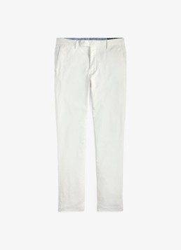 Ralph Lauren Heren Slim fit chino met steekzakken in de kleur Deckwash White / Wit