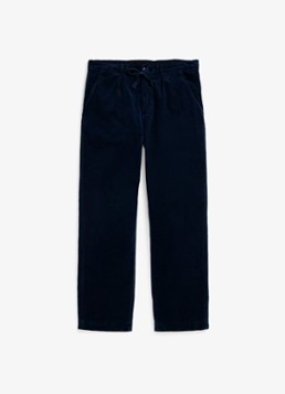 Ralph Lauren Heren Straight fit broek van corduroy in de kleur Hunter Navy / Donkerblauw