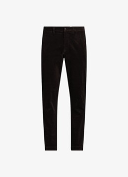Ralph Lauren Heren Straight fit chino van corduroy met stretch in de kleur Polo Black / Zwart