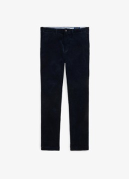 Ralph Lauren Heren Straight fit chino van corduroy met stretch in de kleur Aviator Navy / Donkerblauw
