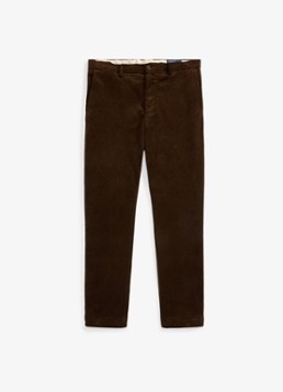 Ralph Lauren Heren Andover slim fit corduroy broek met steekzakken in de kleur Cooper Brown / Bruin