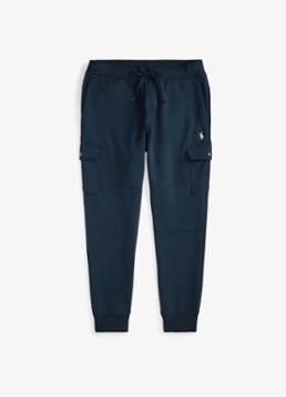 Ralph Lauren Heren Tapered fit joggingbroek met steekzakken in de kleur Aviator Navy / Donkerblauw
