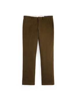Ralph Lauren Heren Manhasset straight fit chino met stretch in de kleur Dark Brown / Donkerbruin