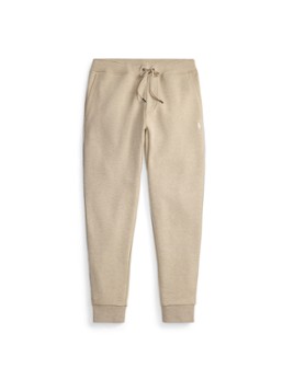 Ralph Lauren Heren Tapered fit joggingbroek met logoborduring in de kleur Tuscan Beige Heather