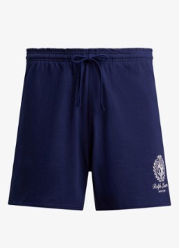 Ralph Lauren Heren Straight fit korte joggingbroek met logo in de kleur Newport Navy