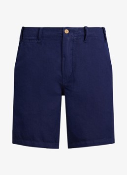 Ralph Lauren Heren Classic fit korte broek in linnenblend in de kleur Spring Navy / Donkerblauw