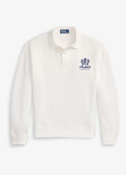 Ralph Lauren Heren Sweater met polokraag en logo in de kleur White / Wit