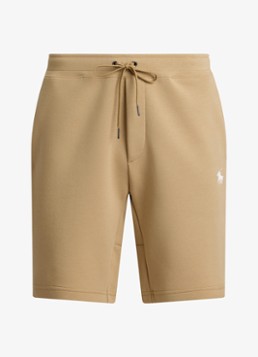 Ralph Lauren Heren Straight fit korte joggingbroek met logo en steekzakken in de kleur Vintage Khaki / Khaki