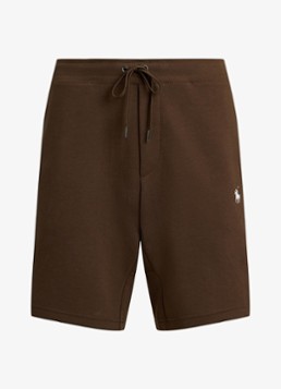 Ralph Lauren Heren Straight fit korte joggingbroek met logo en steekzakken in de kleur Lichtbruin