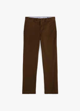 Ralph Lauren Heren Bedford straight fit chino met stretch in de kleur Donkerbruin