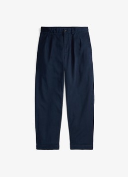 Ralph Lauren Heren Suffield relaxed fit chino met plooidetail in de kleur Aviator Navy / Donkerblauw