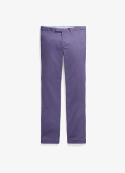Ralph Lauren Heren Greenwich slim fit chino met stretch in de kleur Juneberry / Paars