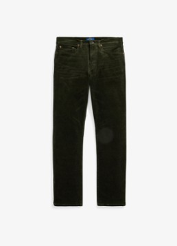 Ralph Lauren Heren Slim fit chino van corduroy in de kleur Estate Olive / Olijfgroen