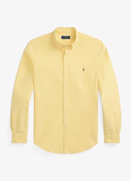 Ralph Lauren Heren Custom fit Oxford overhemd in de kleur Geel Oxford / Geel